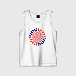 Майка детская хлопок Курт кобейн старый саунд, цвет: белый