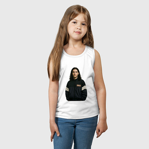 Детская майка Bones спортивный стиль / Белый – фото 3