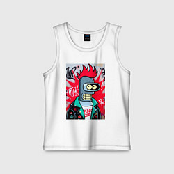 Детская майка Бендер панк - граффити