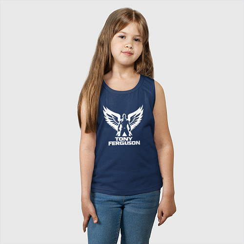 Детская майка Сила и крылья Тони Фергюсона / Тёмно-синий – фото 3