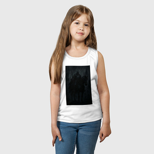 Детская майка Рыцарь тьмы - dark fantasy / Белый – фото 3