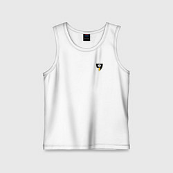 Майка детская хлопок Щит с гербо Российской Империи Христианский, цвет: белый