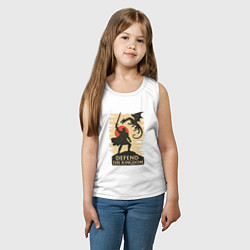 Майка детская хлопок Клятва Защитника, цвет: белый — фото 2
