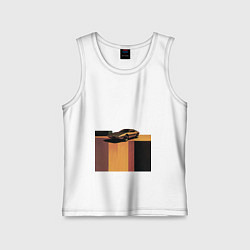 Майка детская хлопок Ретрофутуризм спорткар поп-арт 1970-е, цвет: белый