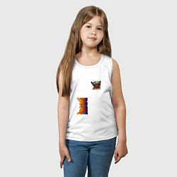 Майка детская хлопок Doom персонаж из игры, цвет: белый — фото 2