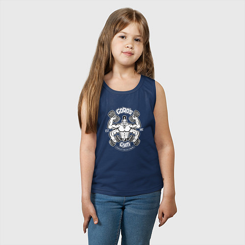 Детская майка Goro gym / Тёмно-синий – фото 3