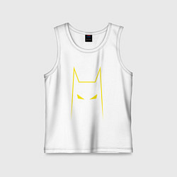Майка детская хлопок Batman minimalism, цвет: белый