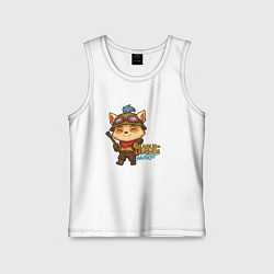 Майка детская хлопок Тимо Лига Легенд, цвет: белый