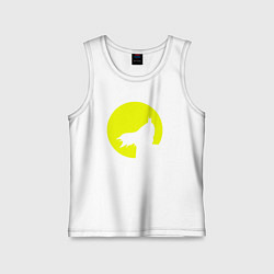 Майка детская хлопок Batman circle, цвет: белый