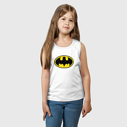 Майка детская хлопок Heisenberg Batman, цвет: белый — фото 2