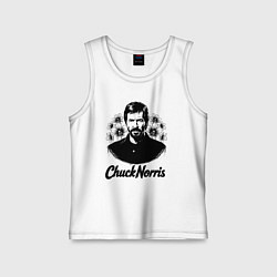 Детская майка Чак Норрис в цветах