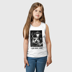 Майка детская хлопок Мем с испуганным хомячком, цвет: белый — фото 2