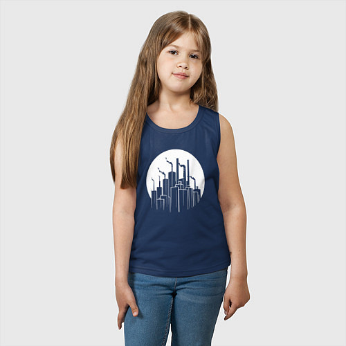 Детская майка Лунный завод / Тёмно-синий – фото 3