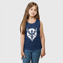 Майка детская хлопок Рождественский иноплонетный ангел, цвет: тёмно-синий — фото 2