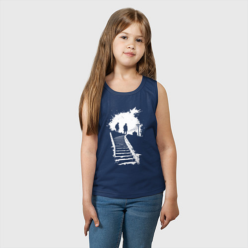 Детская майка Сумеречный подъем / Тёмно-синий – фото 3