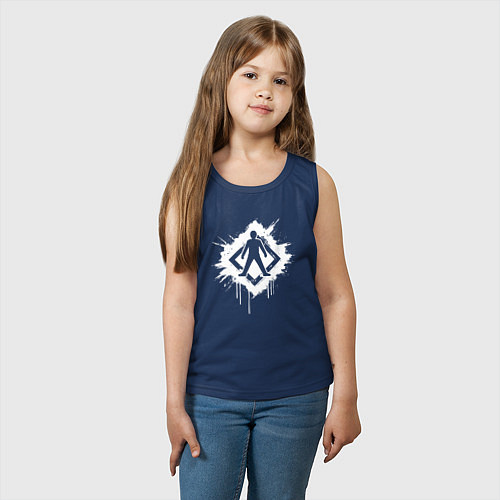 Детская майка Главная дорога человеку / Тёмно-синий – фото 3