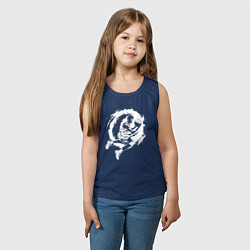 Майка детская хлопок Динамика баскетбола аниме, цвет: тёмно-синий — фото 2