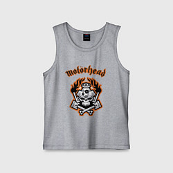 Майка детская хлопок Motorhead, цвет: меланж