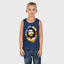 Майка детская хлопок Che Guevara Art, цвет: тёмно-синий — фото 2