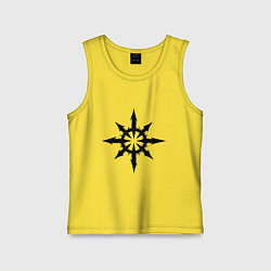 Майка детская хлопок Герб Демонов, цвет: желтый