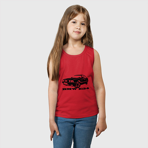 Детская майка BMW e34 5 series / Красный – фото 3