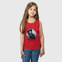 Майка детская хлопок The Witcher 3, цвет: красный — фото 2