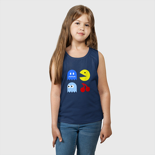 Детская майка Pac-Man Pack / Тёмно-синий – фото 3