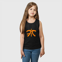Майка детская хлопок Fnatic Logo, цвет: черный — фото 2