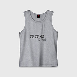 Майка детская хлопок 30 Seconds to Mars, цвет: меланж