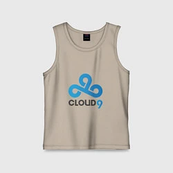 Майка детская хлопок Cloud9, цвет: миндальный