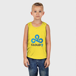 Майка детская хлопок Cloud9, цвет: желтый — фото 2