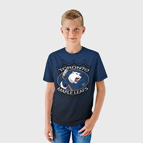 Детская футболка Toronto Maple Leafs / 3D-принт – фото 3