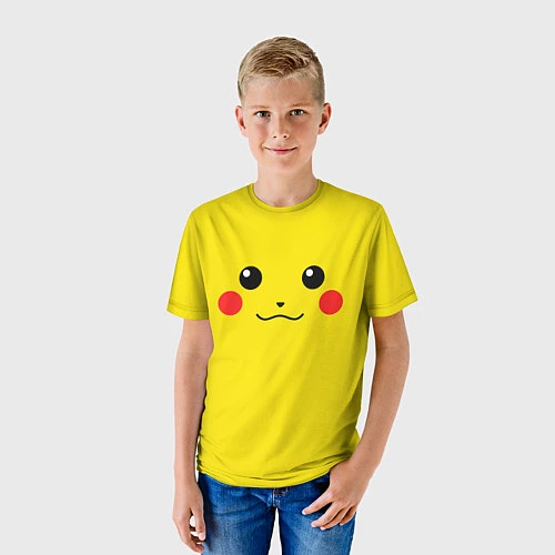 Детская футболка Happy Pikachu / 3D-принт – фото 3