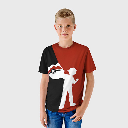 Детская футболка Ash Pokeball / 3D-принт – фото 3