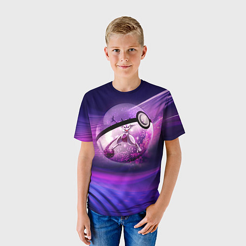 Детская футболка Pokeball: Violet / 3D-принт – фото 3