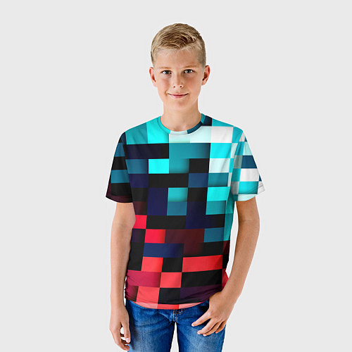 Детская футболка Pixel Color / 3D-принт – фото 3