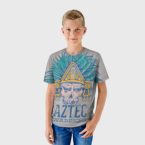 Детская футболка Aztec Warriors / 3D-принт – фото 3