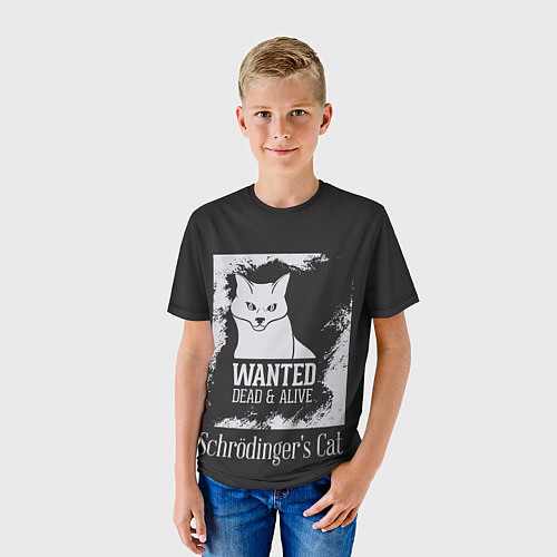 Детская футболка Wanted Cat / 3D-принт – фото 3