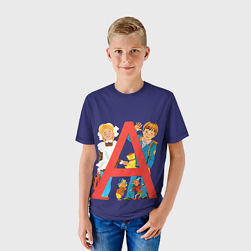 Детская футболка А - азбука / 3D-принт – фото 3