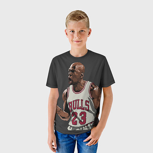 Детская футболка Bulls 23: Jordan / 3D-принт – фото 3