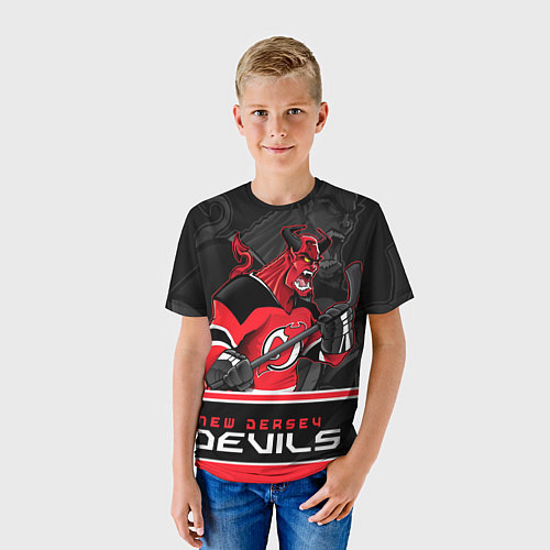 Детская футболка New Jersey Devils / 3D-принт – фото 3