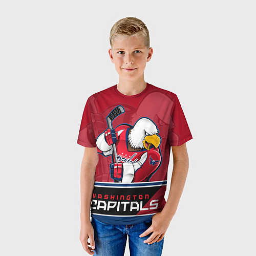 Детская футболка Washington Capitals / 3D-принт – фото 3