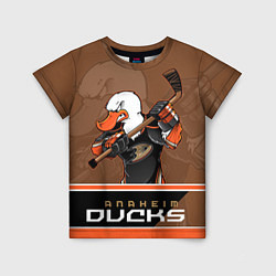 Футболка детская Anaheim Ducks, цвет: 3D-принт