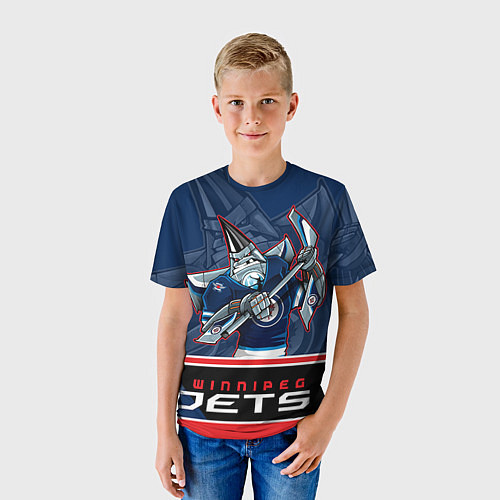 Детская футболка Winnipeg Jets / 3D-принт – фото 3