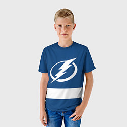 Футболка детская Tampa Bay Lightning, цвет: 3D-принт — фото 2