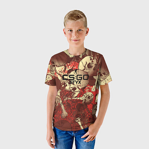 Детская футболка Cs:go - Styx Famas style / 3D-принт – фото 3