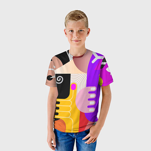 Детская футболка Abstract-women / 3D-принт – фото 3