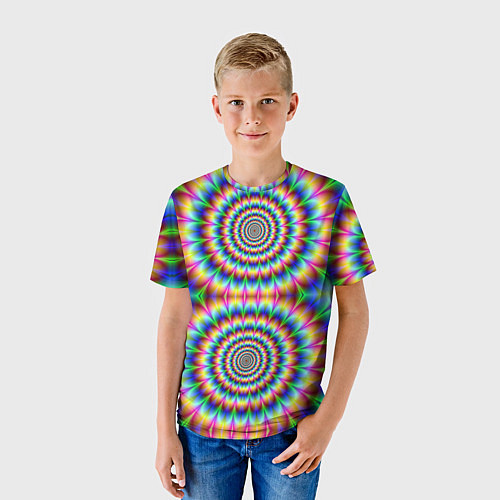 Детская футболка Grazy fractal / 3D-принт – фото 3