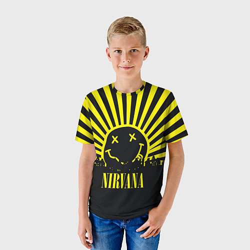Детская футболка Nirvana / 3D-принт – фото 3