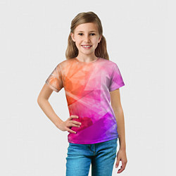 Футболка детская Абстракция, цвет: 3D-принт — фото 2